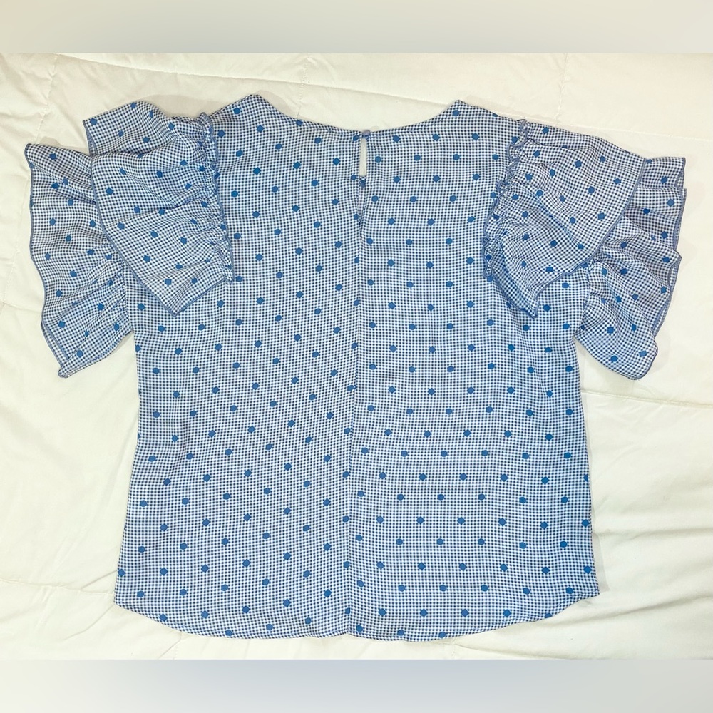 Lily White Ruffle Short Sleeve Top - Picture 3 of 8